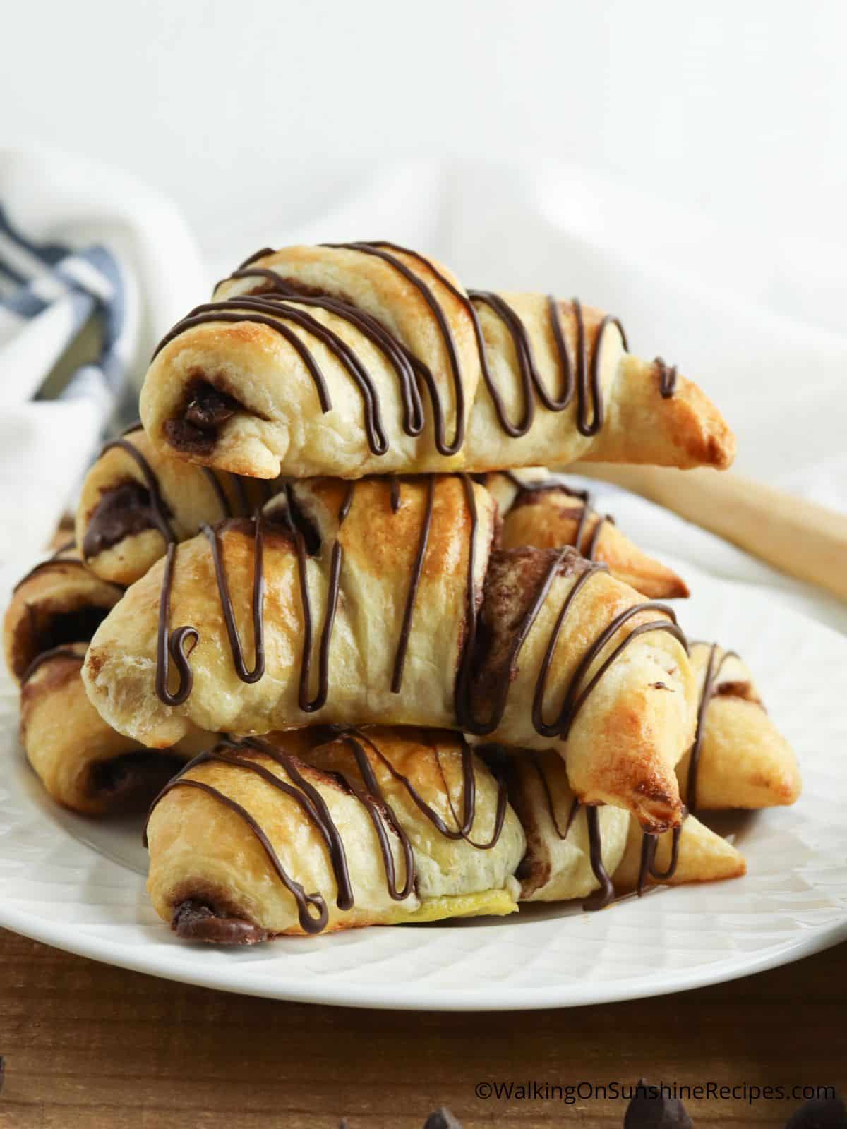 Easy Nutella Croissants - From Under a Palm Tree