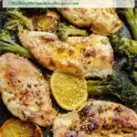 Sheet Pan Chicken Cutlets with text