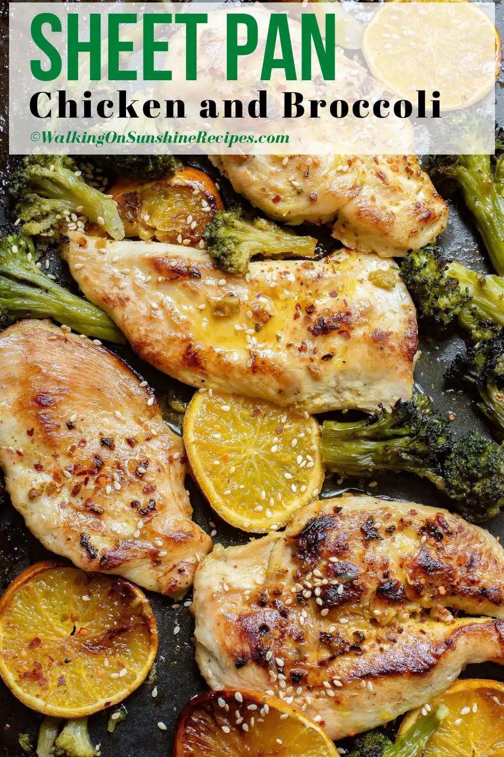 Sheet Pan Chicken Cutlets with text