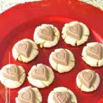 heart thumbprint cookies