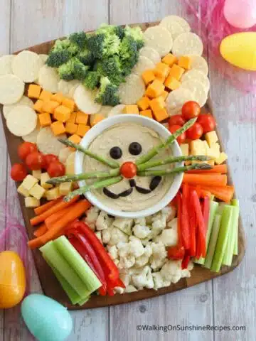 Bunny Charcuterie Board - a cute Easter appetizer