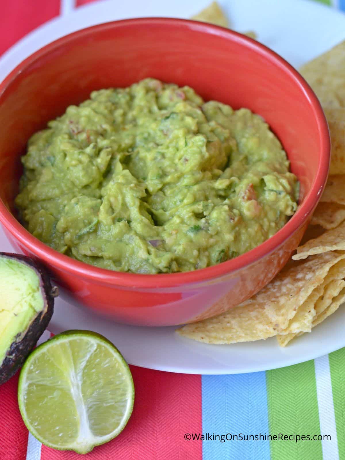 home made guacamole.