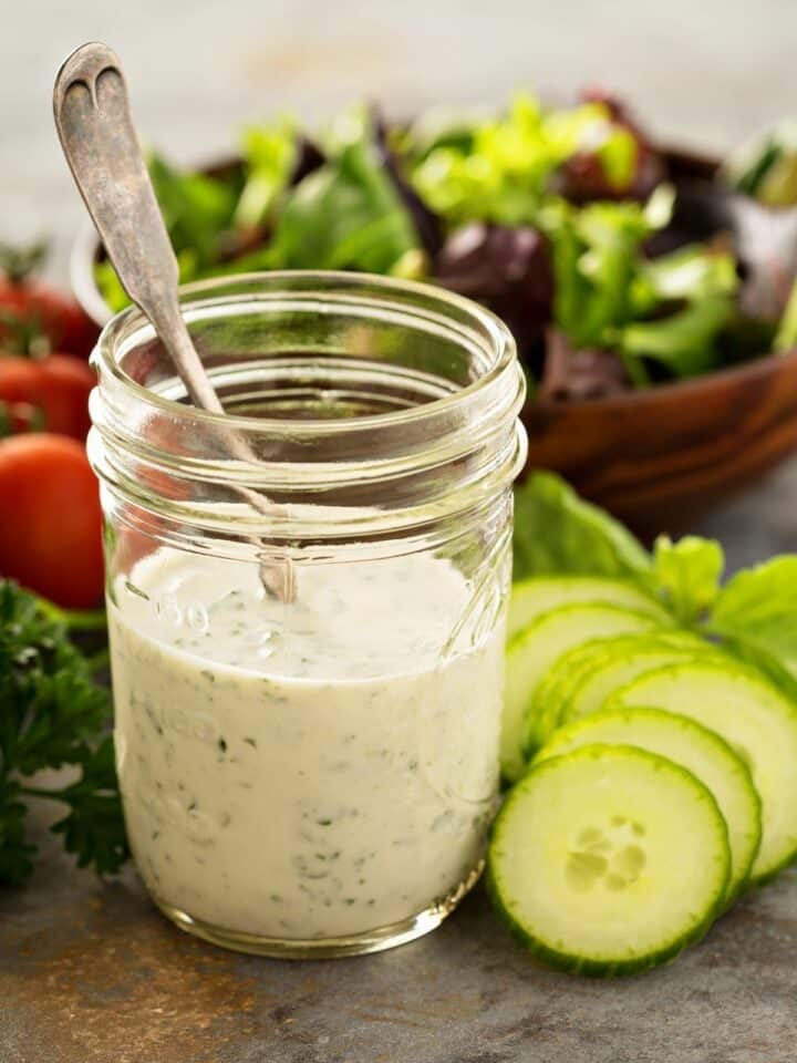 Easy Homemade Ranch Salad Dressing - Walking on Sunshine