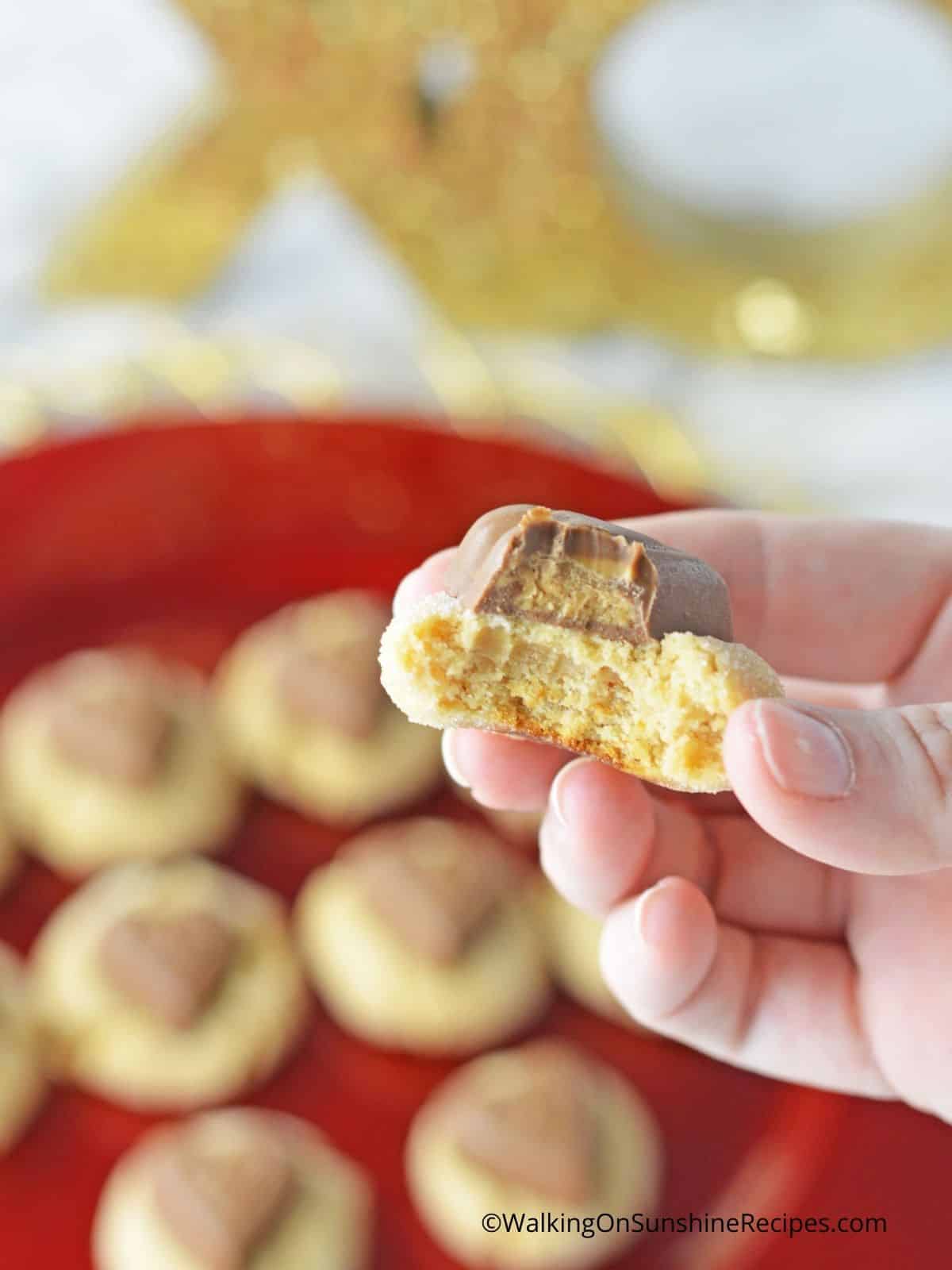 peanut butter heart cookies.