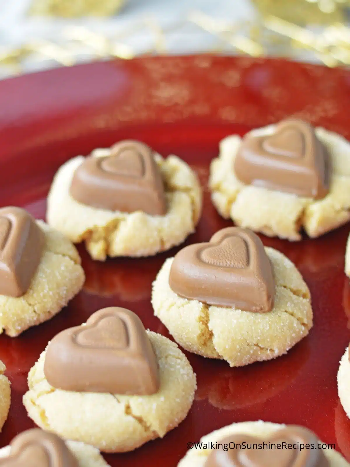 heart shaped thumbprint cookies.