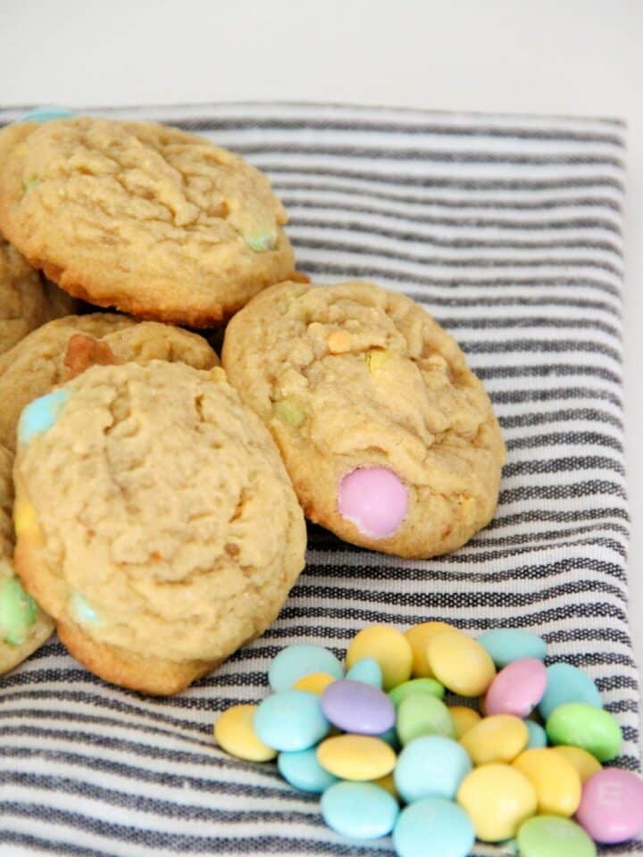 Easter Cookies with Pastel Candies - Walking on Sunshine