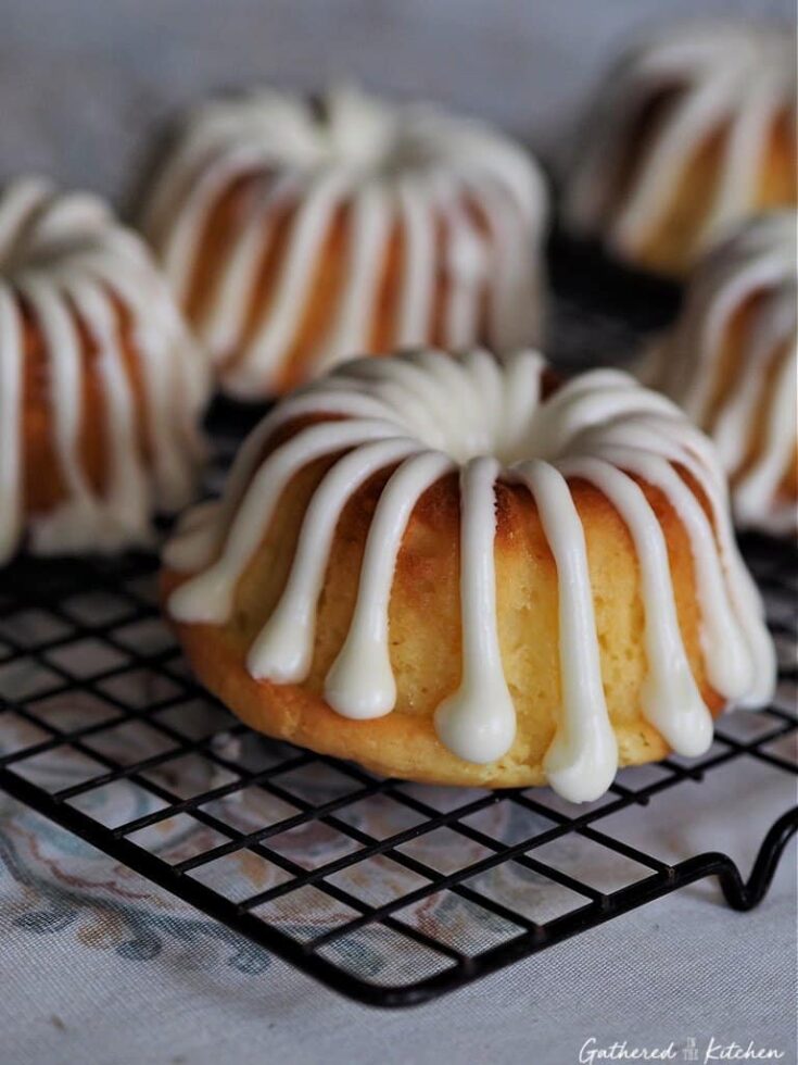 Mini Lemon Bundt Cakes - Upstate Ramblings