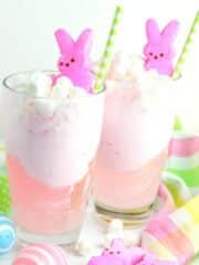 2 glasses of Easter punch for kids.