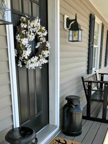spring cleaning tips to get a front porch ready for Spring.