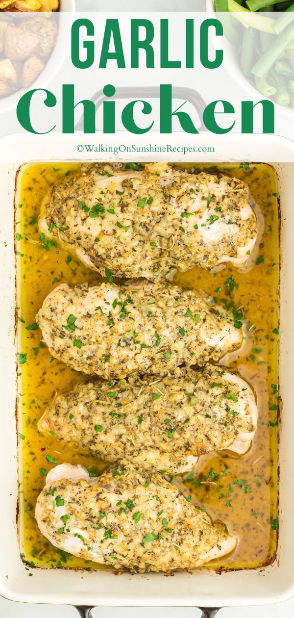 Garlic Chicken Cutlets - Walking On Sunshine Recipes