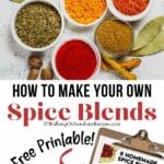 recipes for making your own homemade spice blends.
