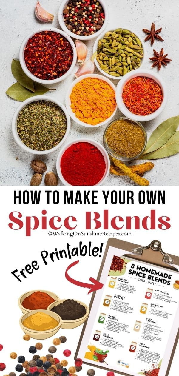 How to Make Your Own Spice Blends Walking on Sunshine