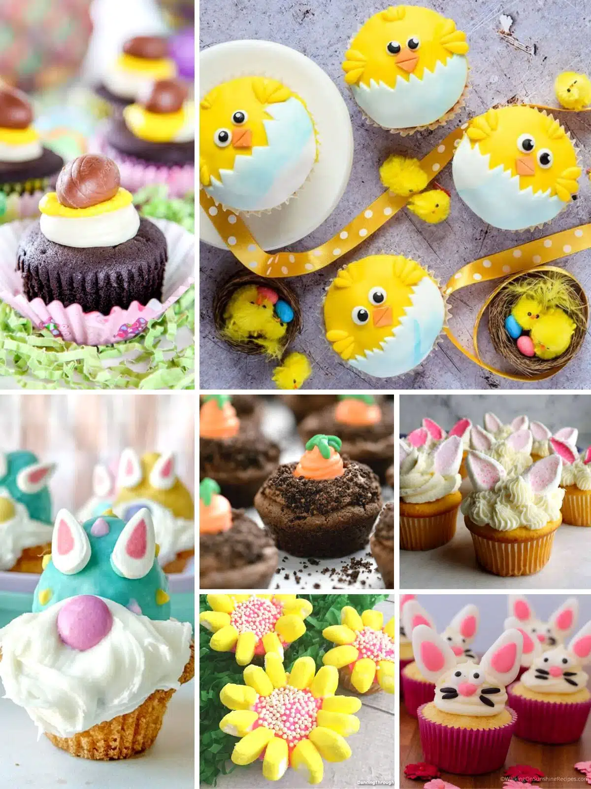 Cute adorable Easter cupcakes.
