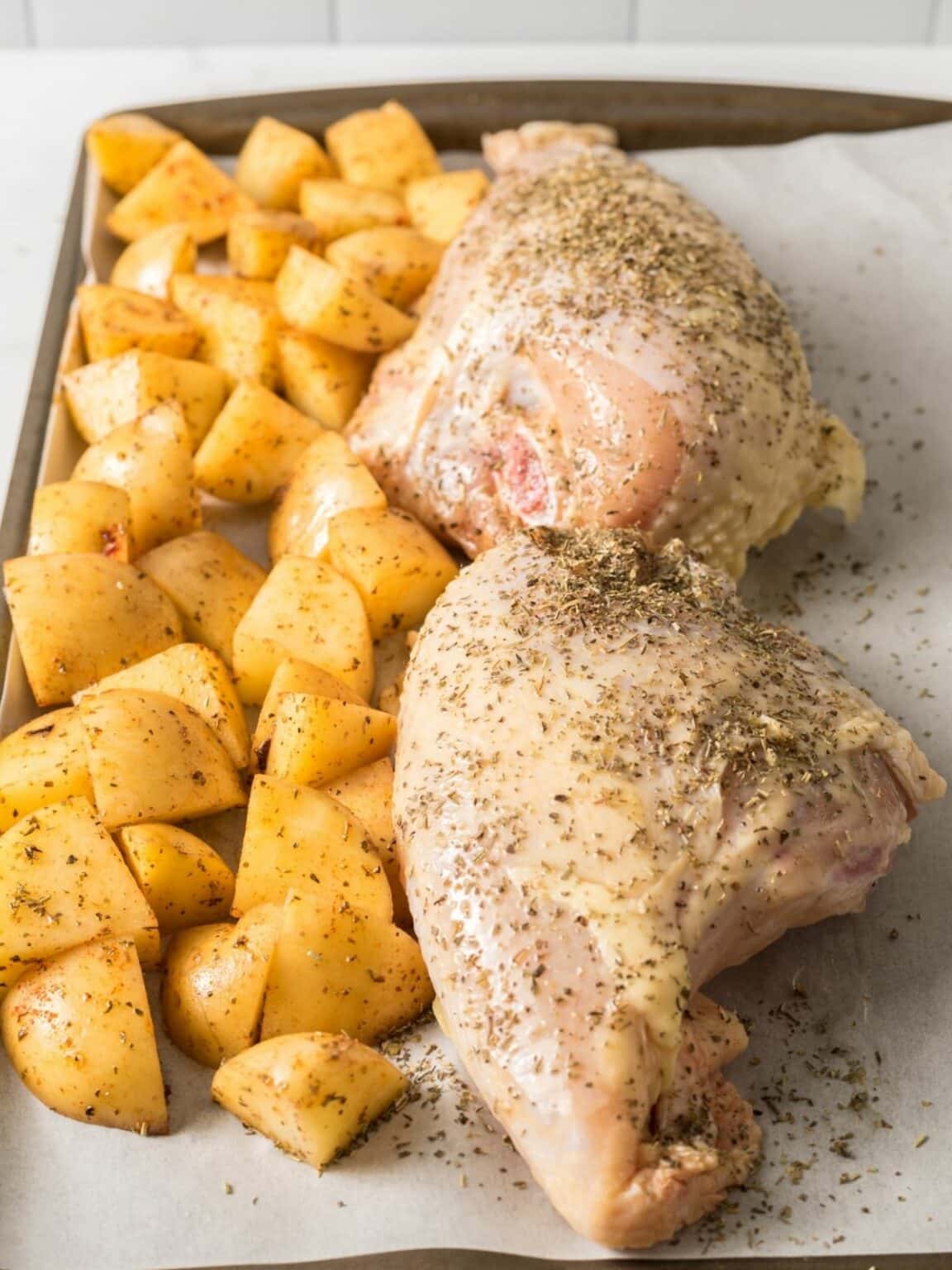 Sheet Pan Chicken Breast - Dinner for Two! - Walking on Sunshine