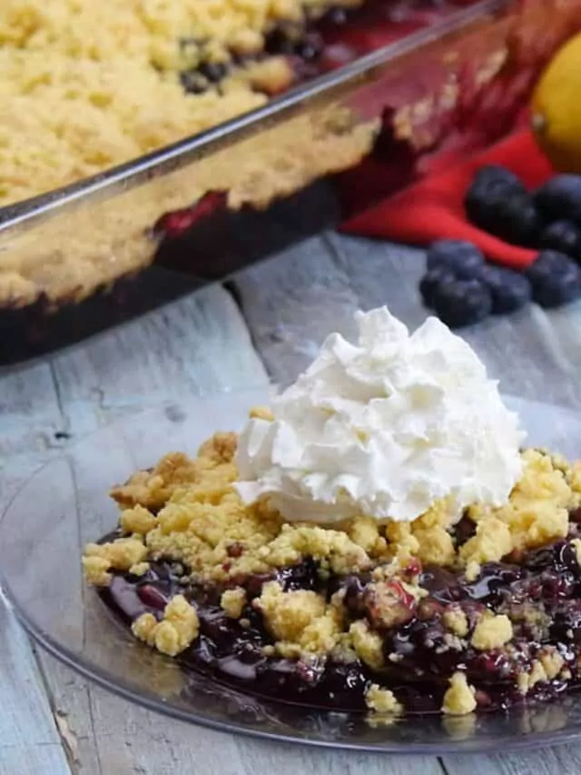 Blueberry Lemon Dump Cake