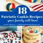 Pinterest photo for patriotic cookies.