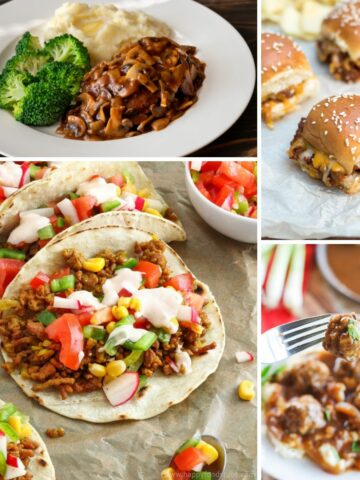 weekly meal plan for ground beef recipes.