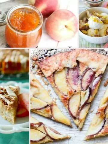 4 recipes made with white peaches.