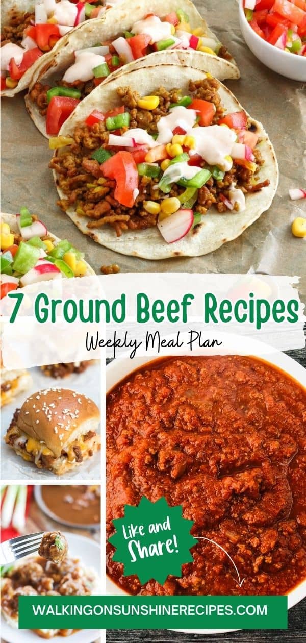Delicious Ground Beef Recipes | Walking on Sunshine