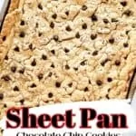 sheet pa chocolate chip cookies Pinterest photo.