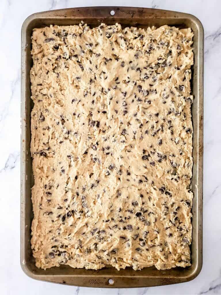 Sheet Pan Chocolate Chip Cookies Walking on Sunshine