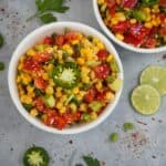 salad combined together in white bowl.