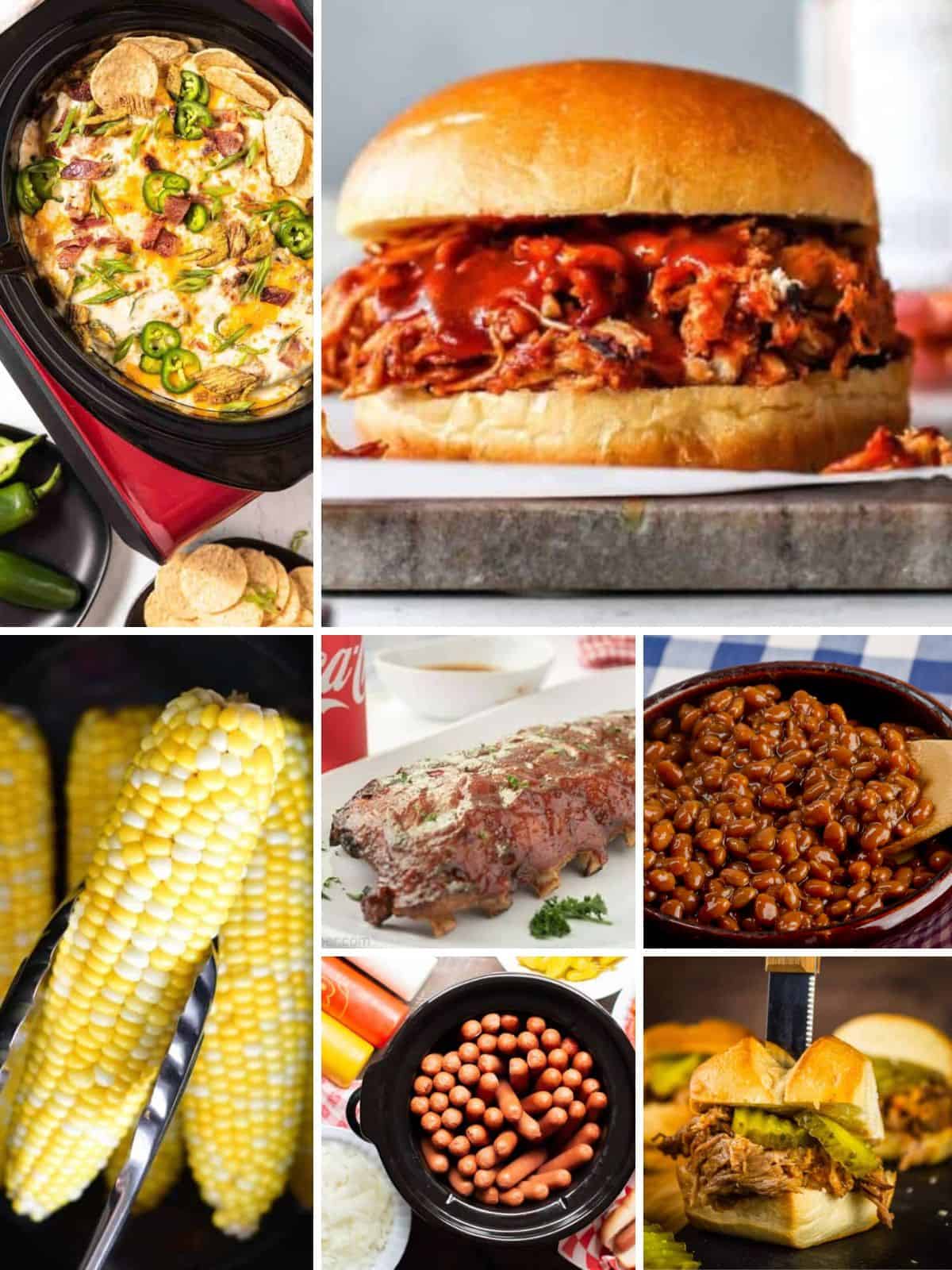 A collection of recipes made in the crock pot perfect for summer entertaining.