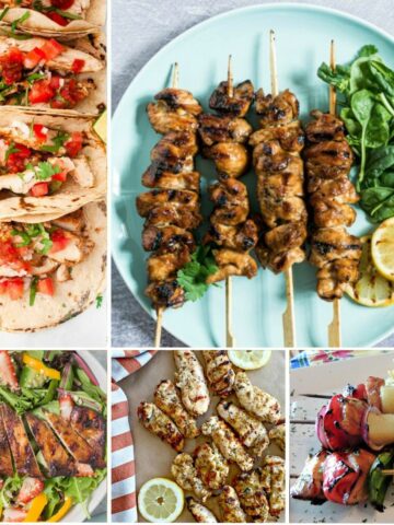 5 different recipes for grilled chicken.