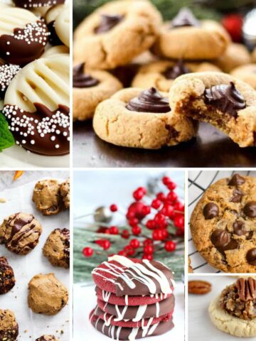 collection of cookie recipes made with no flour.