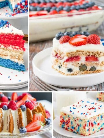 red, white and blue cake recipes.