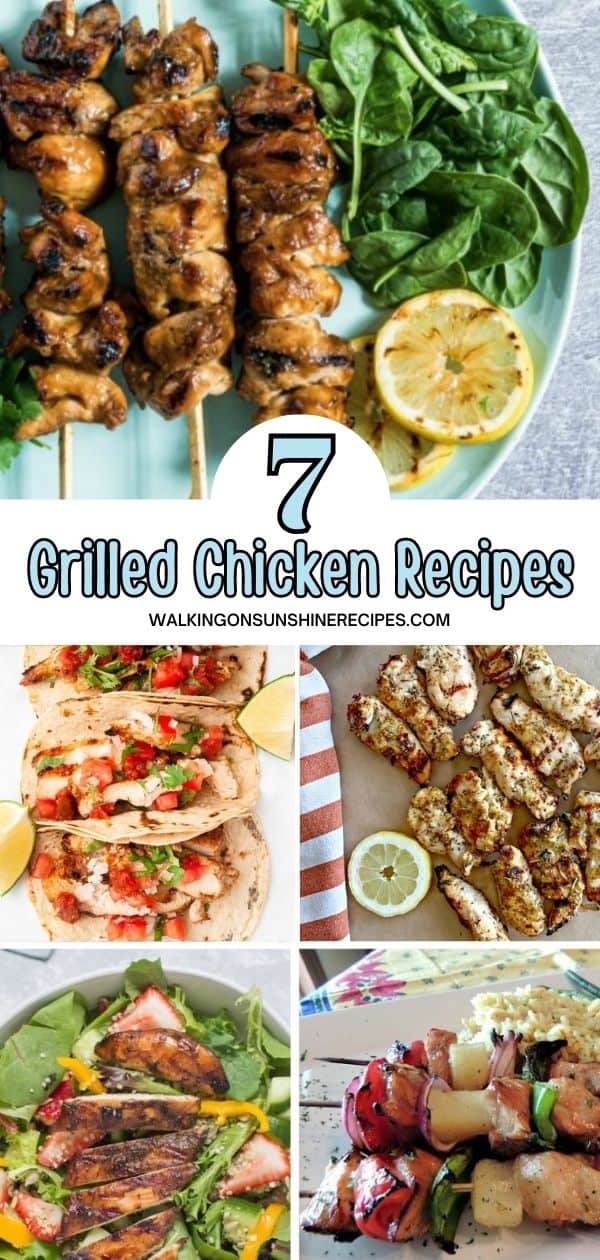 Grilled Chicken Diet Plan | Walking on Sunshine Weekly Meal Plan