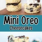 Pinterest photo Mini Oreo Cheesecakes.