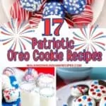 Pinterest photo for patriotic Oreo cookie recipes.