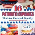 Pinterest photo of patriotic cupcakes.