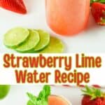 Pinterest photo Strawberry Lime Water