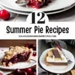 Pinterest photo for summer pie recipes collection.