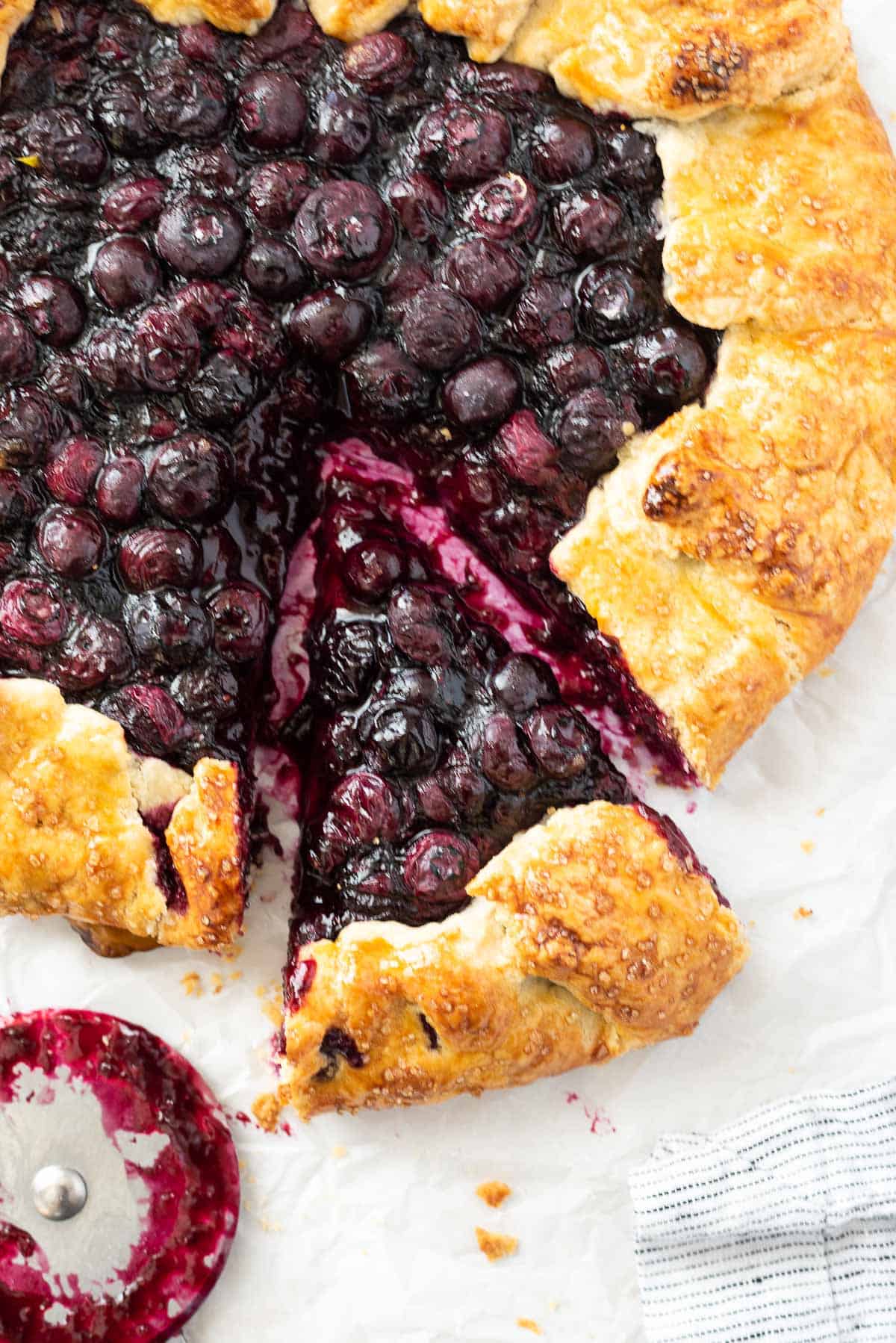 blueberry galette