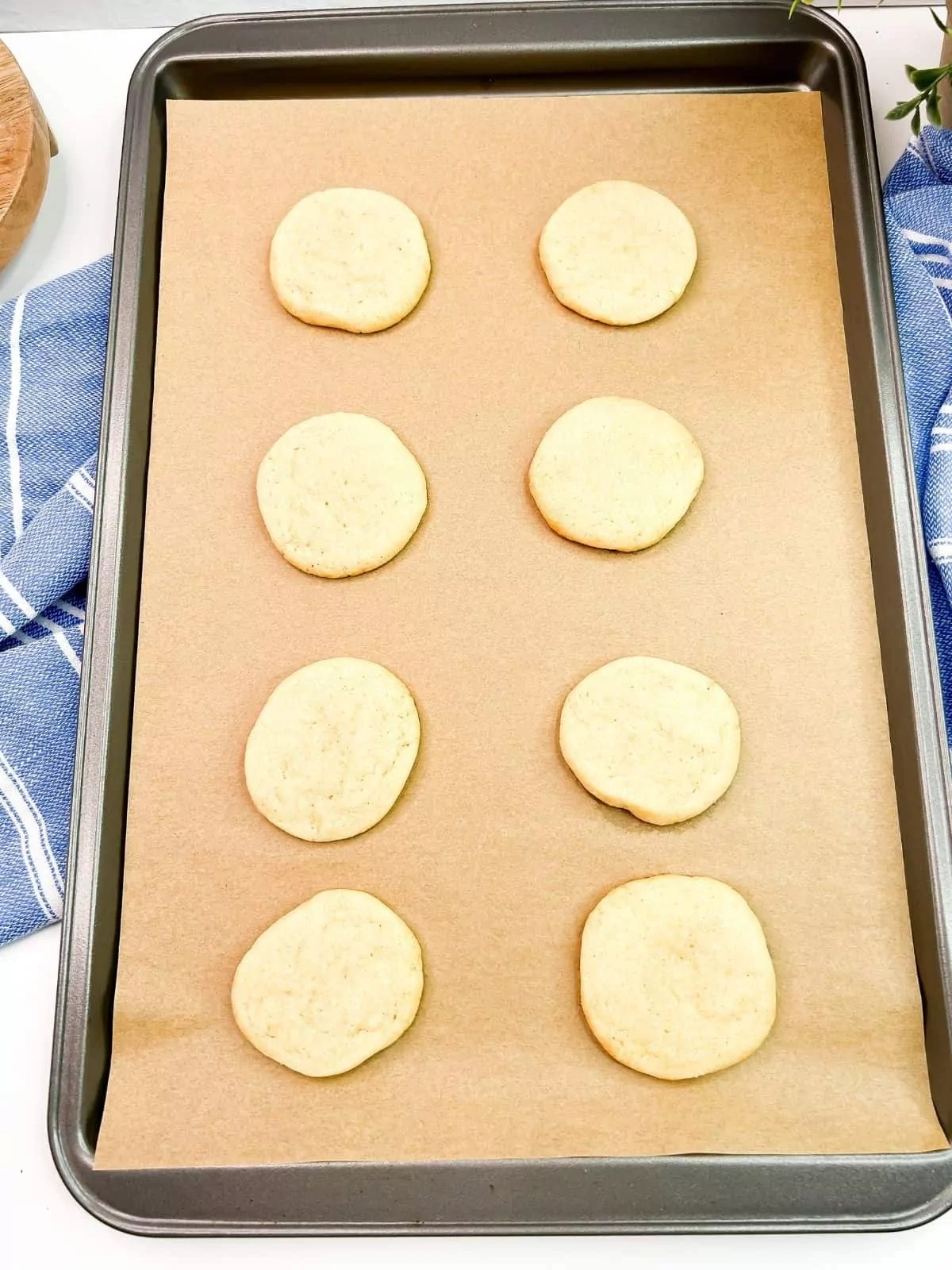 slice and bake cookies on baking tray ready for the oven.