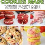 cookies made with boxed cake mix.