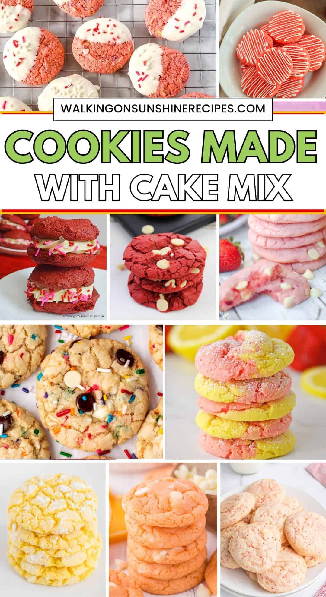 Cookies Made With Cake Mix - Walking On Sunshine Recipes