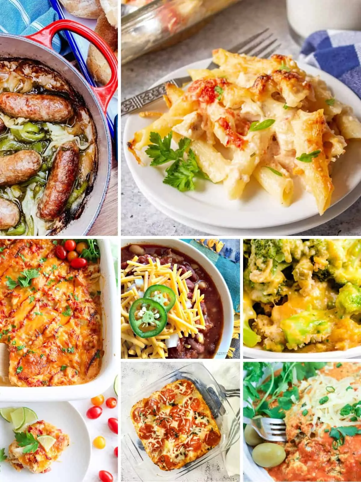 7 easy casserole recipes for Weekly Meal Plan.