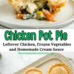 chicken pot pie for Pinterest.
