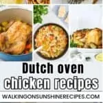 21 chicken recipes made using a Dutch Oven.