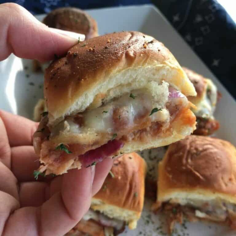 barbeque chicken sliders.