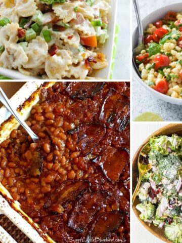 4 side dish recipes for a barbecue.