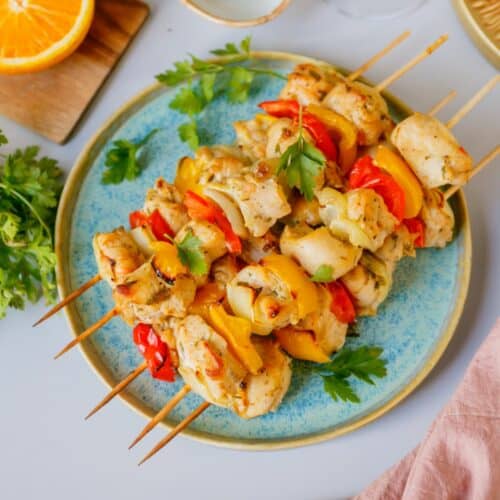 Grilled Chicken Kabobs With Vegetables - Walking On Sunshine Recipes