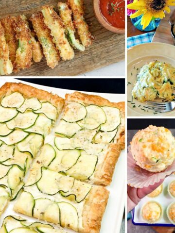 4 different recipes featuring zucchini