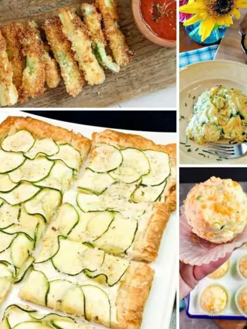 4 different recipes featuring zucchini