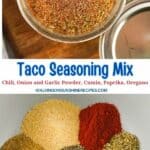 Taco seasoning mix made with natural ingredients.