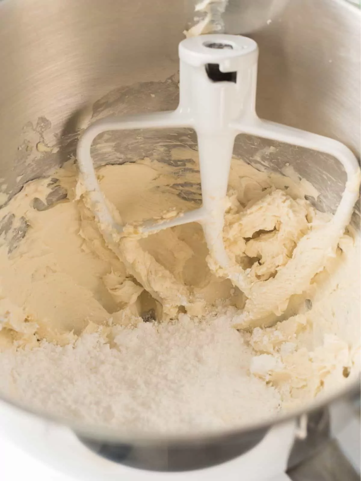Cream Cheese Frosting in mixing bowl.